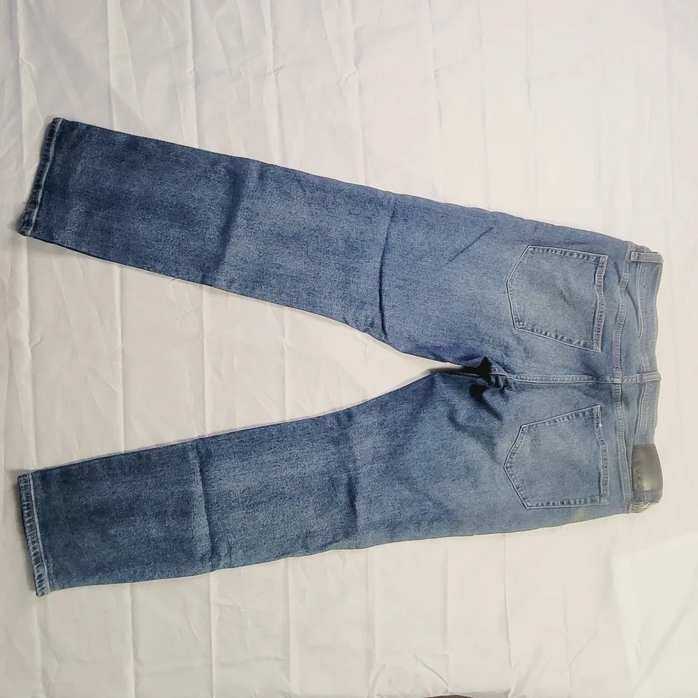 LVPL Straight Leg Jeans Men's 34 x 30  Blue Medium Wash Denim Stretch J33